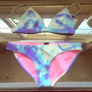 TRIANGL 2 piece bikini set tie dye print
